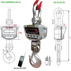 Cân treo OCS XZ AAE 10 tấn 1