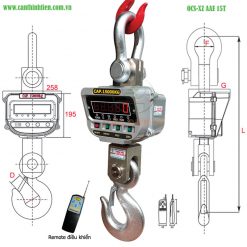 Cân treo OCS XZ AAE 15 tấn 1